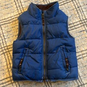 Mini Boden Blue Puffer Vest